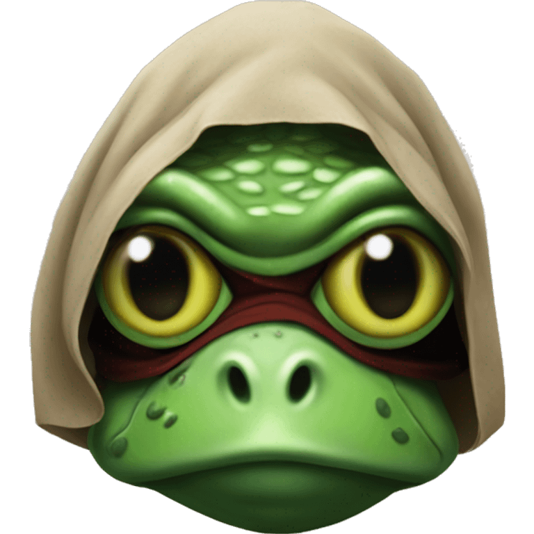 Frog as a sith lord emoji