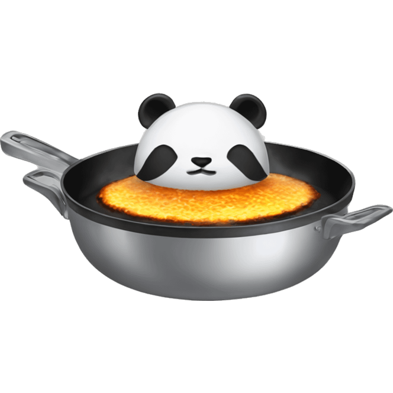 panda frying pan  emoji