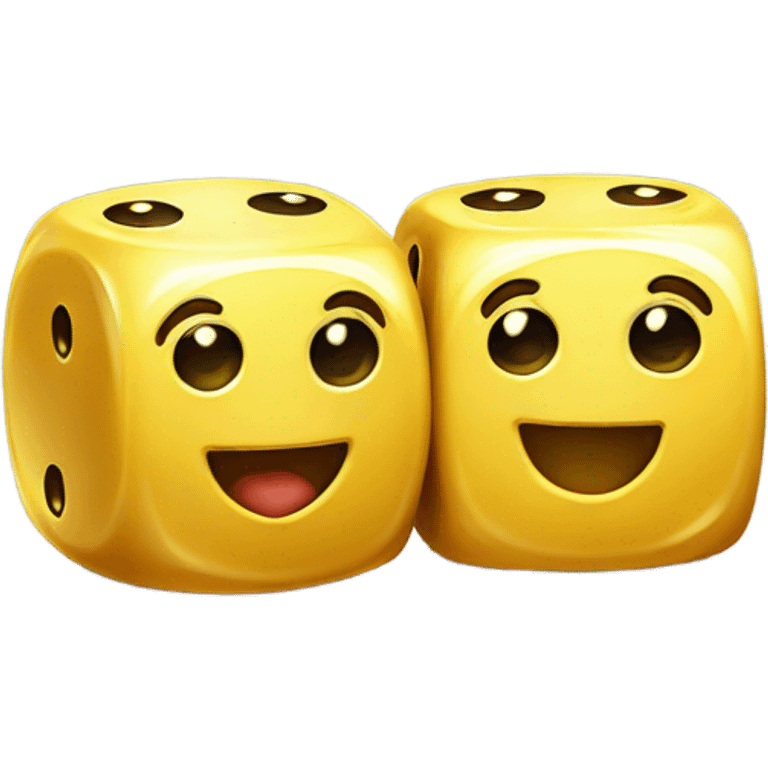 Dice with a gold tooth  emoji