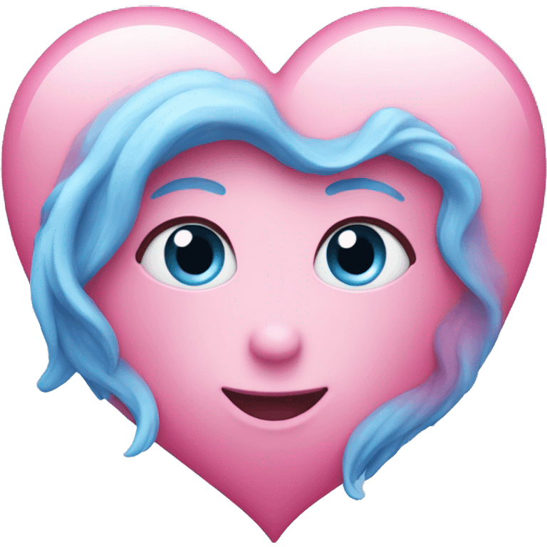 Pink/blue heart emoji