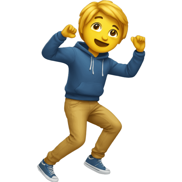 Une personne qui fait un DAB emoji