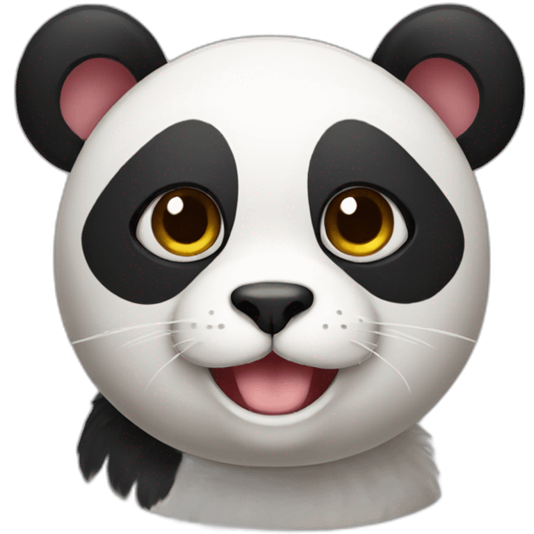 Cat panda emoji