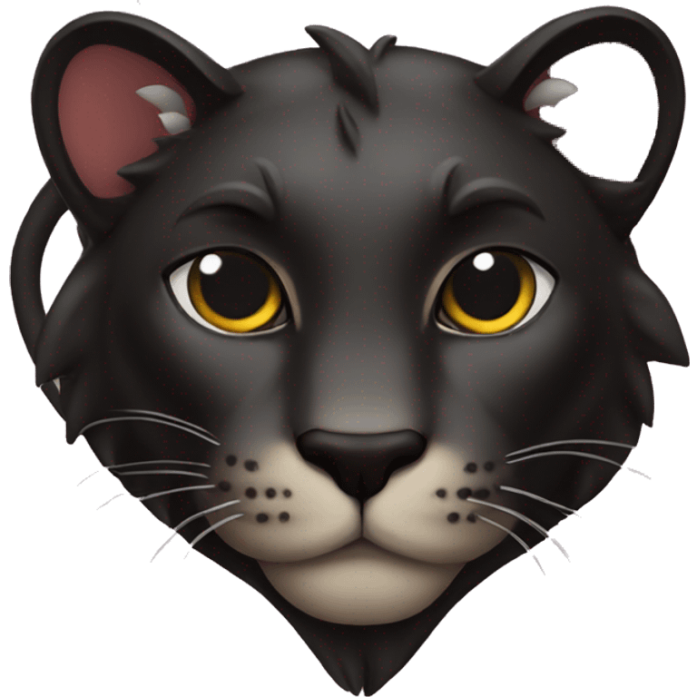 panther Heart emoji