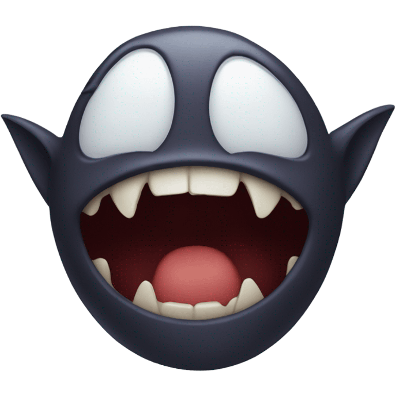 Vampire teeth biting  emoji