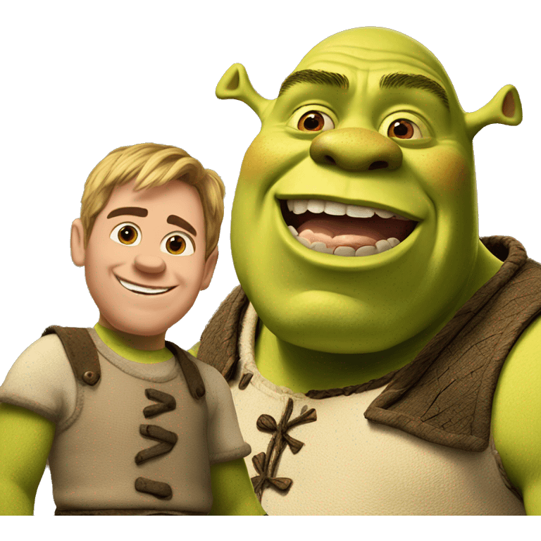 shrek with donckey  emoji