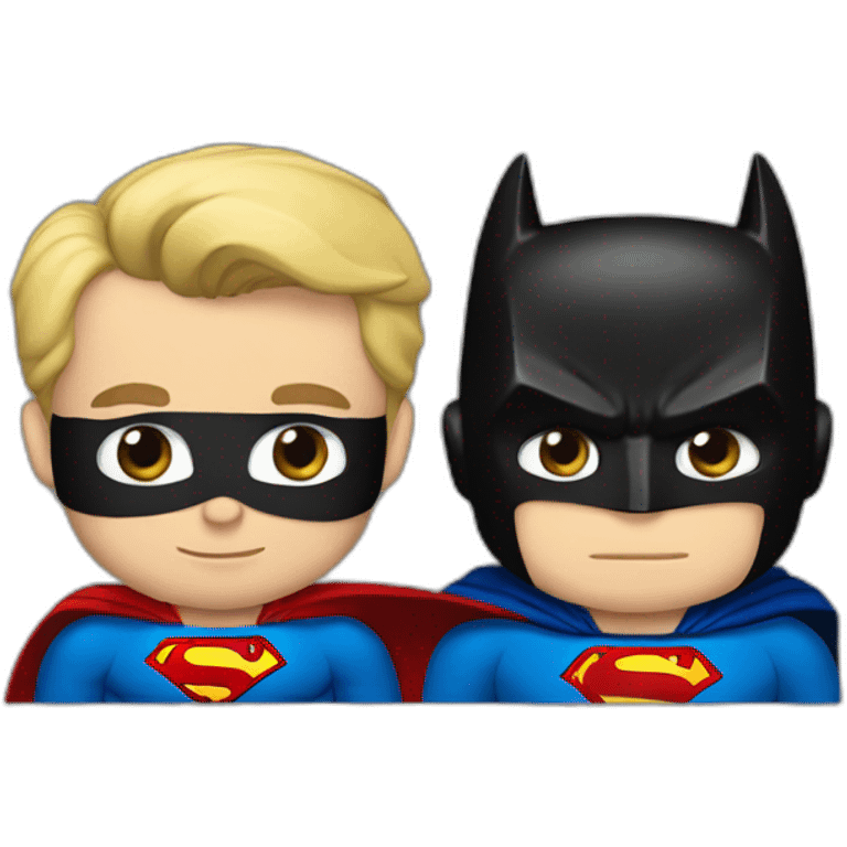 Batman and superman emoji