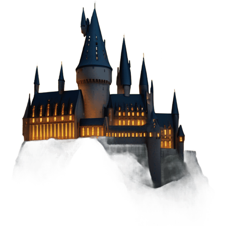 Hogwarts at night emoji