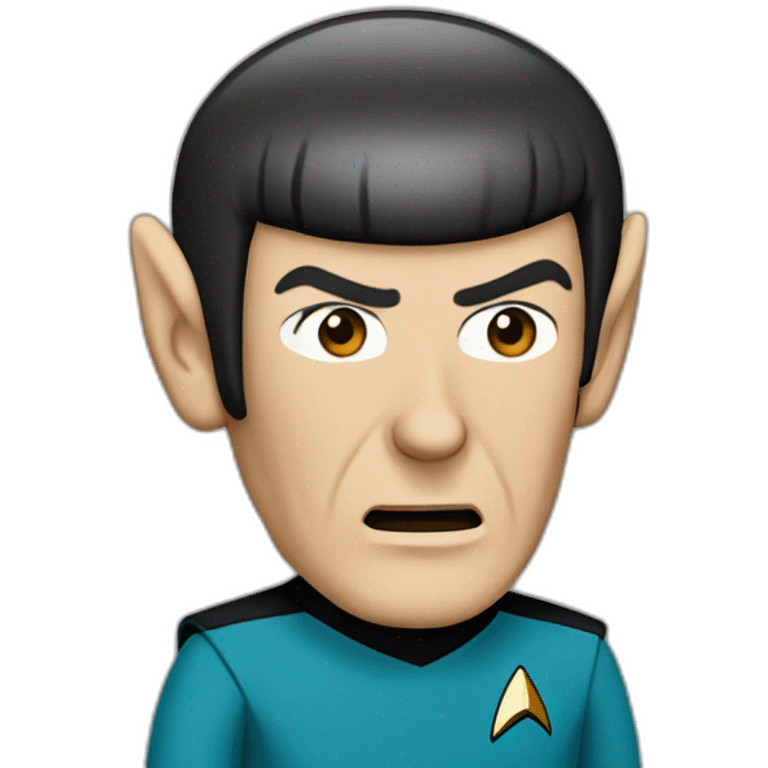 Mr. Spock macht den Vulkaniergruß emoji