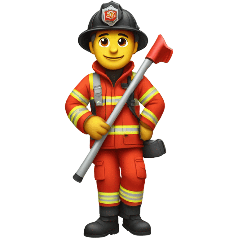 One legged fireman emoji