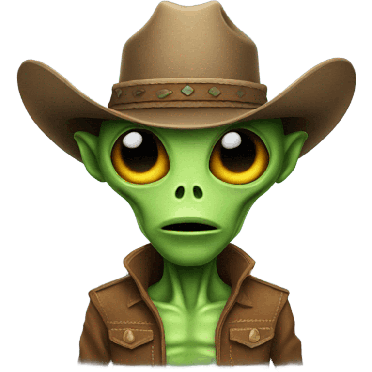 alien with cowboy hat emoji