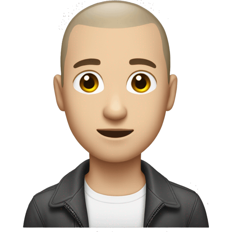 white skin male with buzzcut emoji