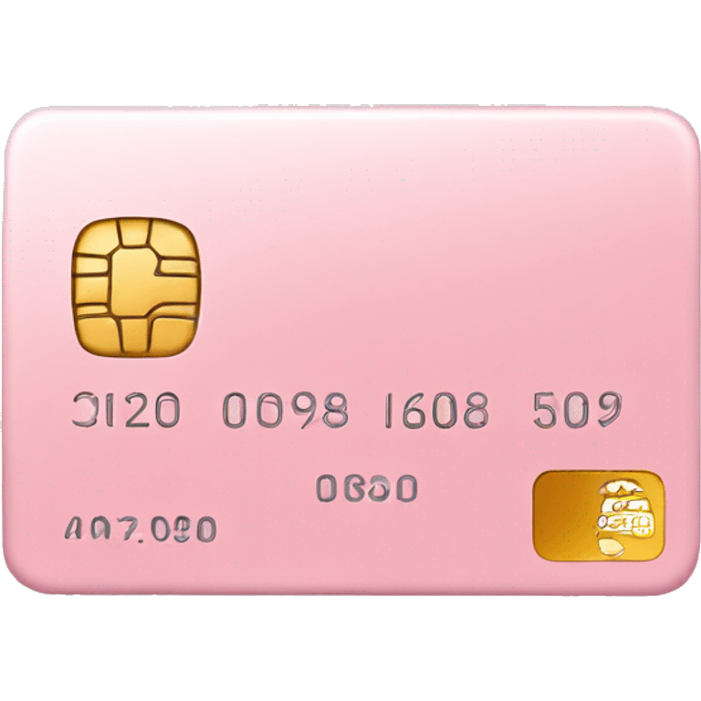 Light pink credit card  emoji