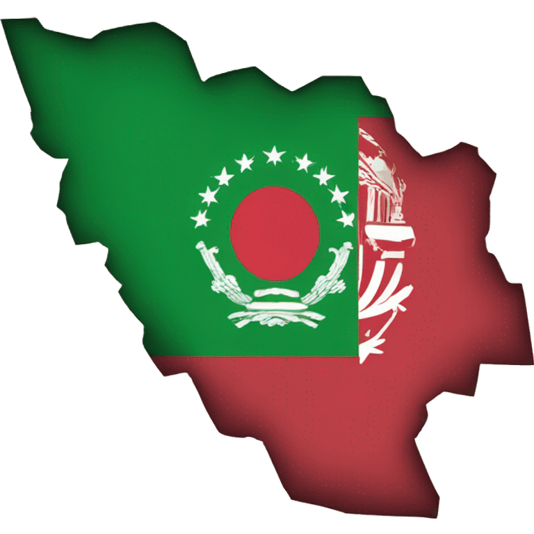 Afghanistan flag on map emoji