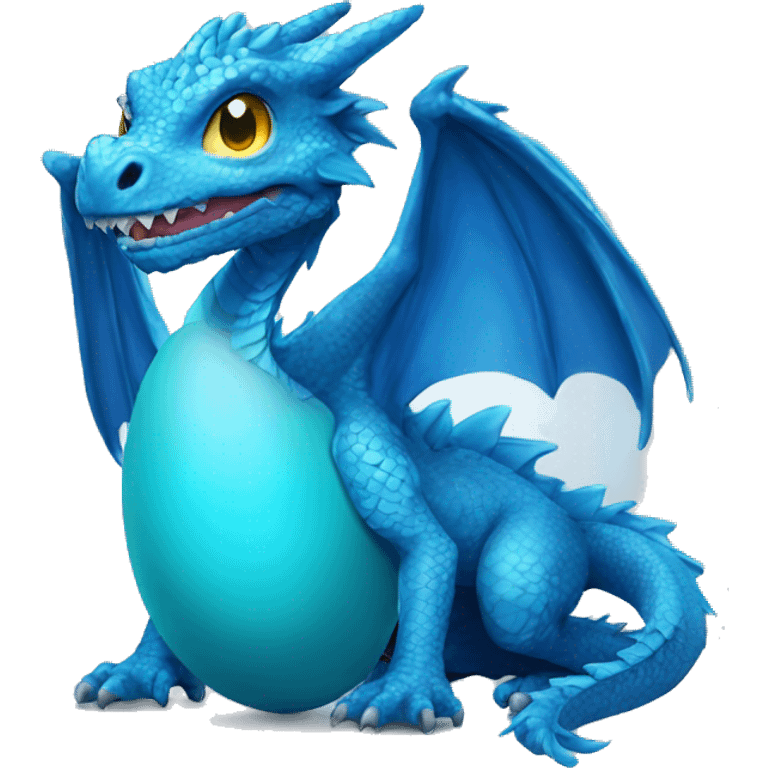 blue egg dragon emoji