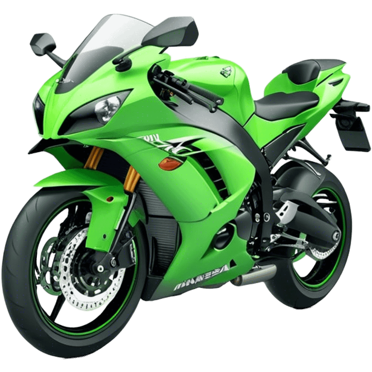 Kawasaki Ninja (Sportbike) - Kawasaki Ninja ZX-10R (Model Year: 2022) (Iconic colour: Green) emoji