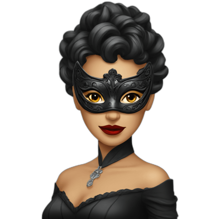 mistress with a mask emoji