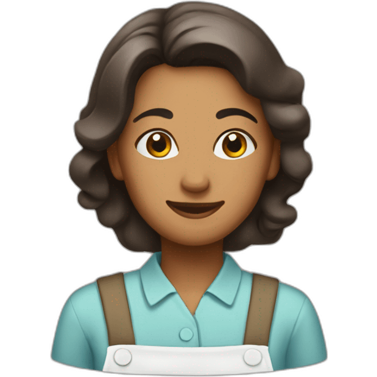 brown housekeeper emoji