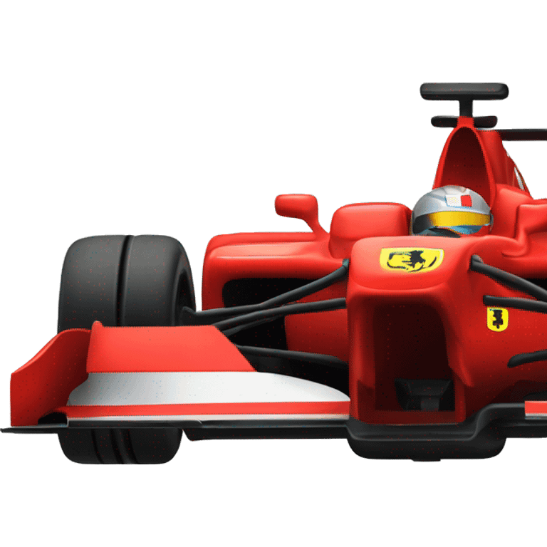 Red ferrari formula1 racing car emoji