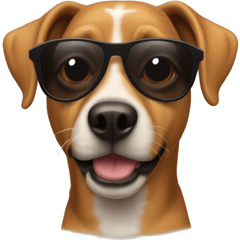 Dog wearing shades  emoji