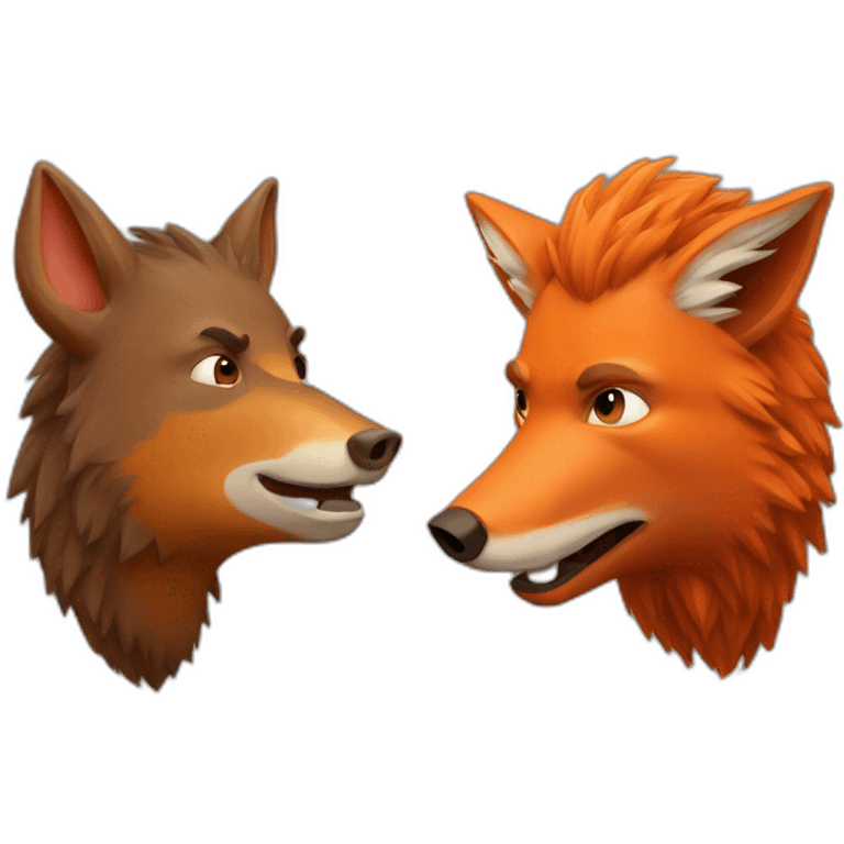 boar and fox emoji