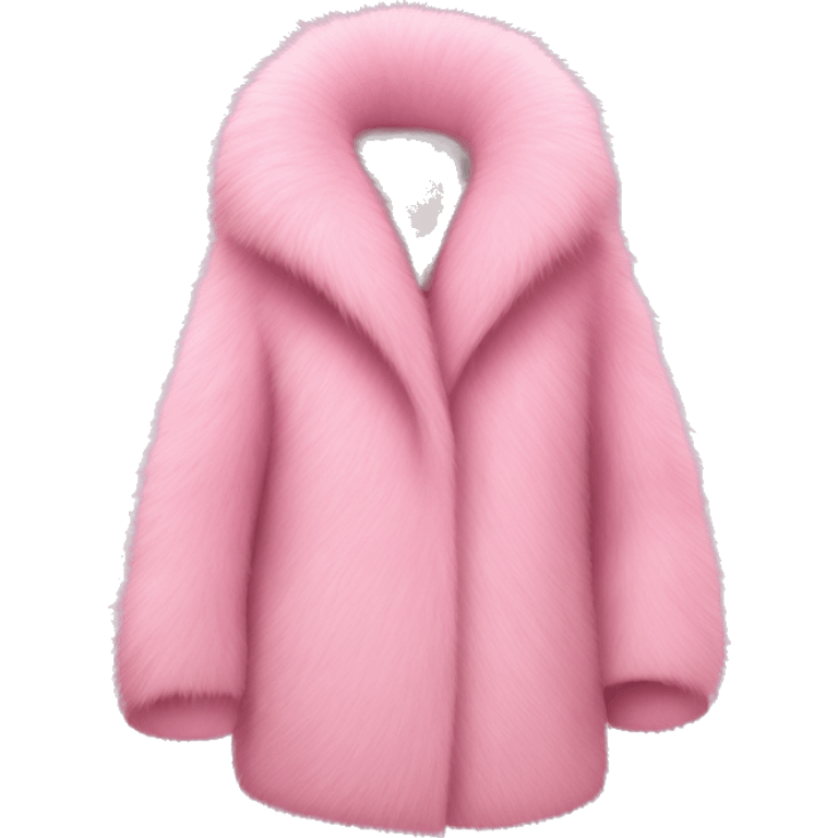 Pink fur coat emoji