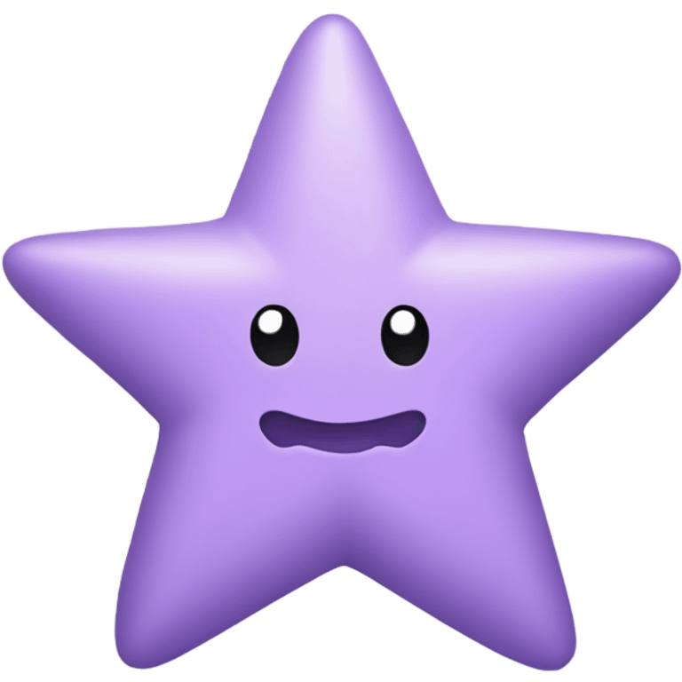 Pastel purple star emoji