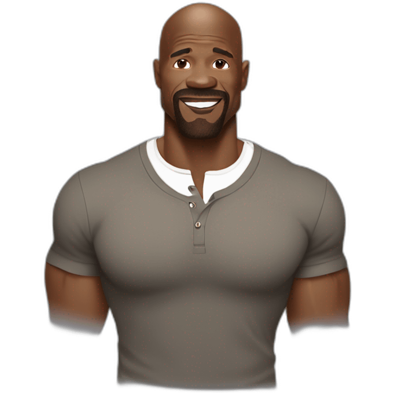 terry crews cartoon wearing henley emoji