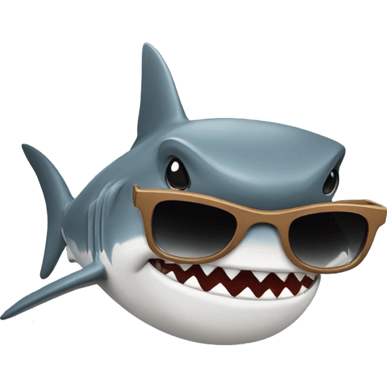 shark with sunglasses emoji