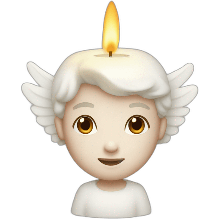 White candle Angel emoji