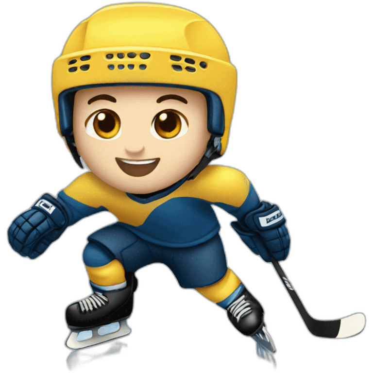 Ice skating hockey emoji