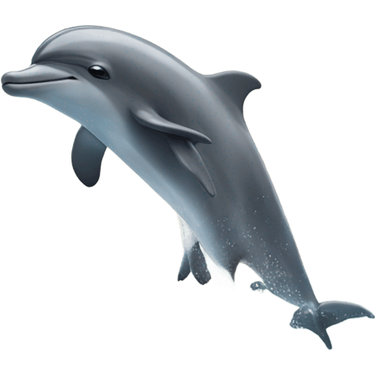 Dolphin doing a backflip emoji