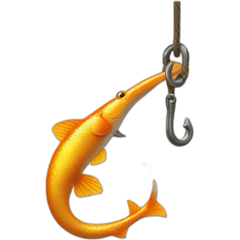 fish hook emoji