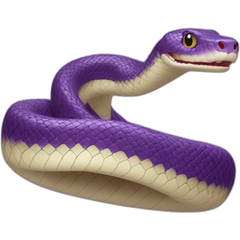 Purple snake emoji