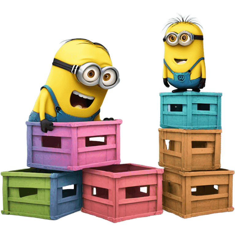 Minions with CRATES emoji