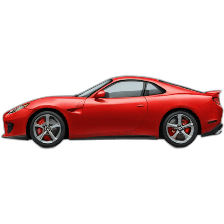 Red sport car emoji