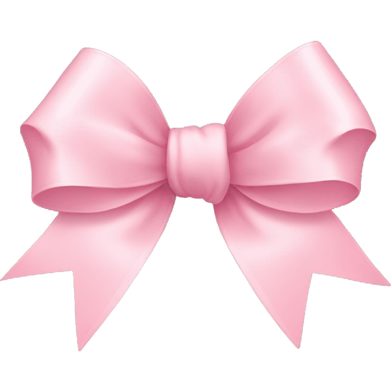 light pink ribbon bow emoji