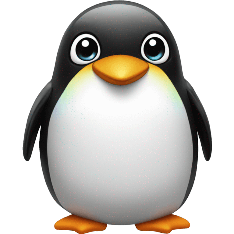 Pinguine wirh Rainbow  emoji