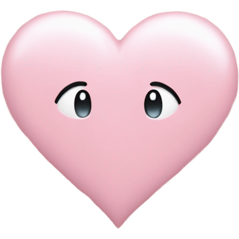 Heart baby pink with stars emoji