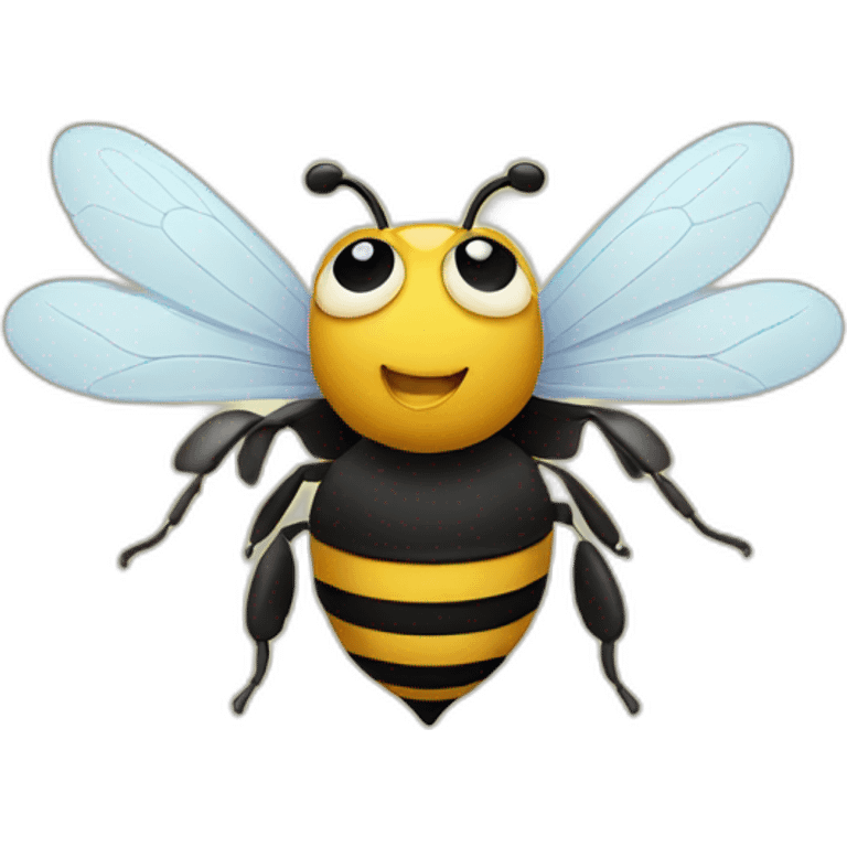 cartoon bee emoji