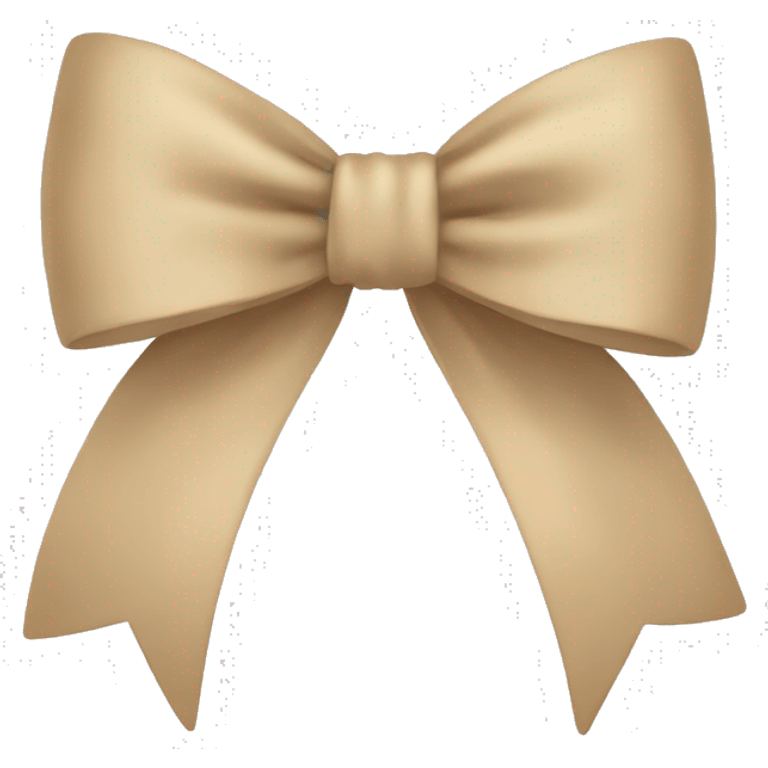 Beige bow emoji