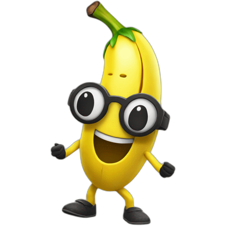 Peely from fortnite with an banana emoji