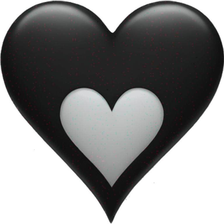 Black heart  emoji