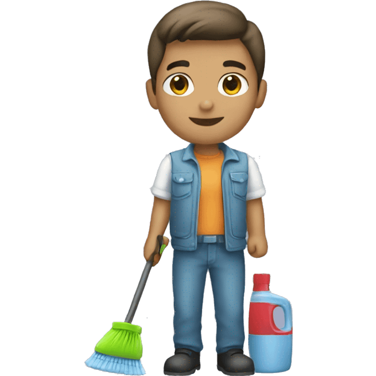 Pretty boy cleaner  emoji