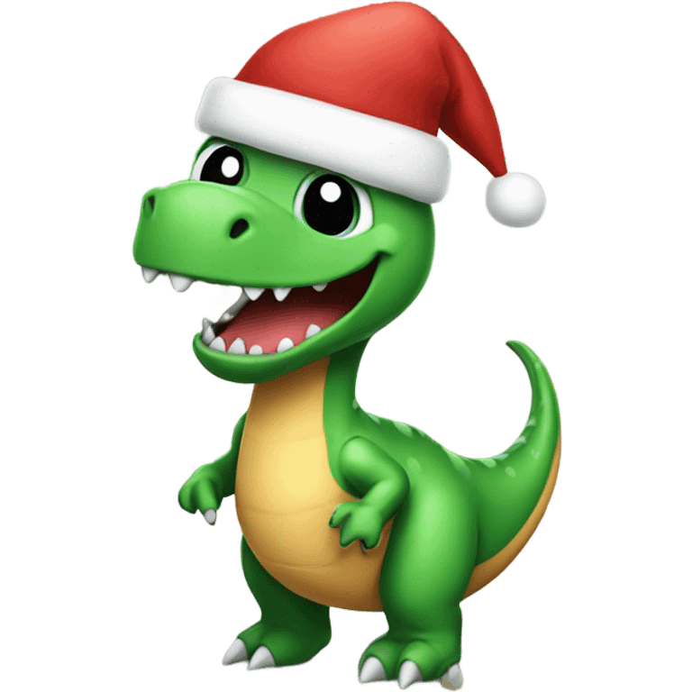 Happy Christmas dinosaur  emoji