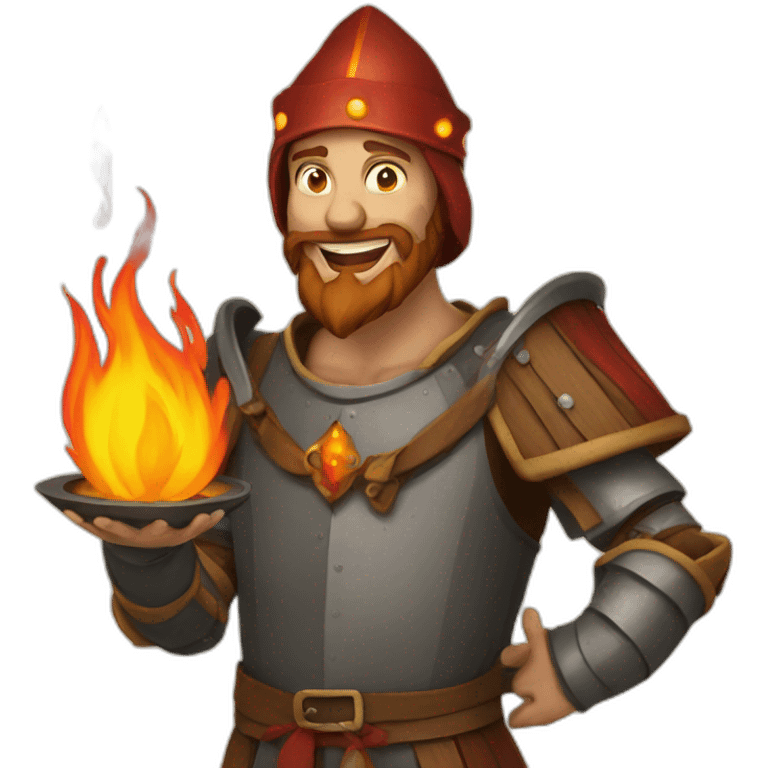 medieval fireeater emoji