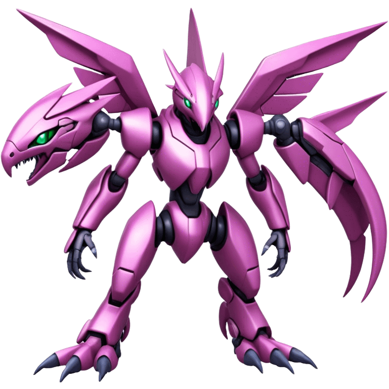  Cool Edgy Shiny Futuristic Ethereal Legendary Digimon-Genesect-Palkia-hybrid full body emoji