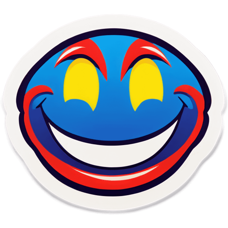 Pop art Smile  emoji