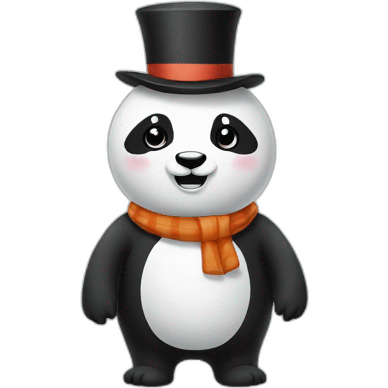 snowman panda emoji