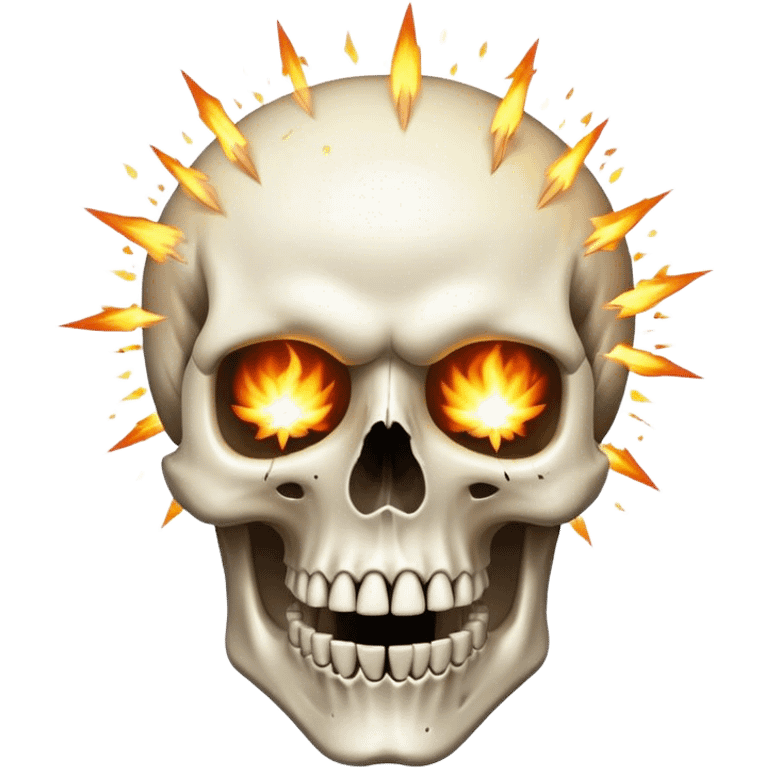 skull with exploding head emoji