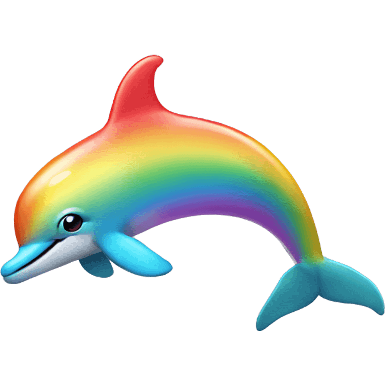 rainbow dolphin emoji